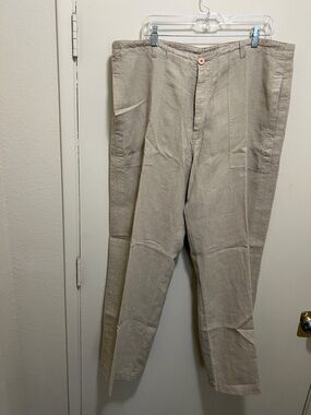 Casual Men's Corduroy Pants in Light Beige